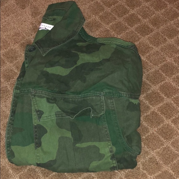 TOPSHOP NWOT Frank Camouflage Jacket 8/10 M - Picture 5 of 7